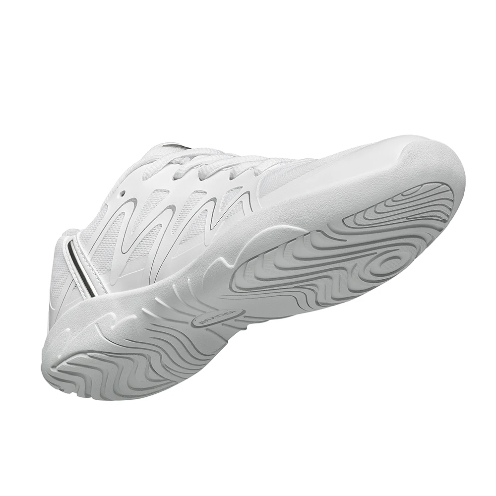 BAXINIER Girls White Cheerleading Shoes Lightweight Youth Cheer Competition Sneakers Kids Breathable Training Dance Tennis Shoes