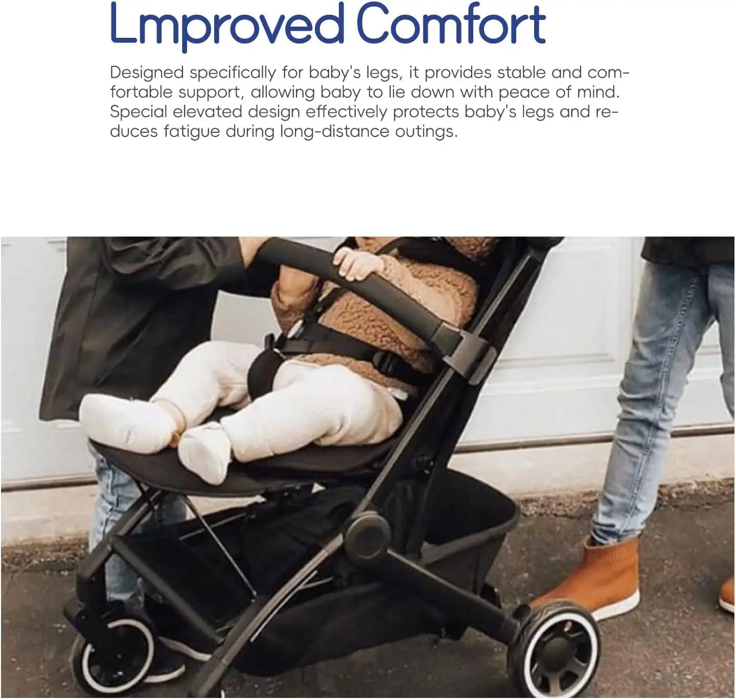 Footrest Leg Extension Board Fit for Joolz AER/AER+ Skin-friendly Fabric Perfect Match 1:1 Material Stroller Accessories