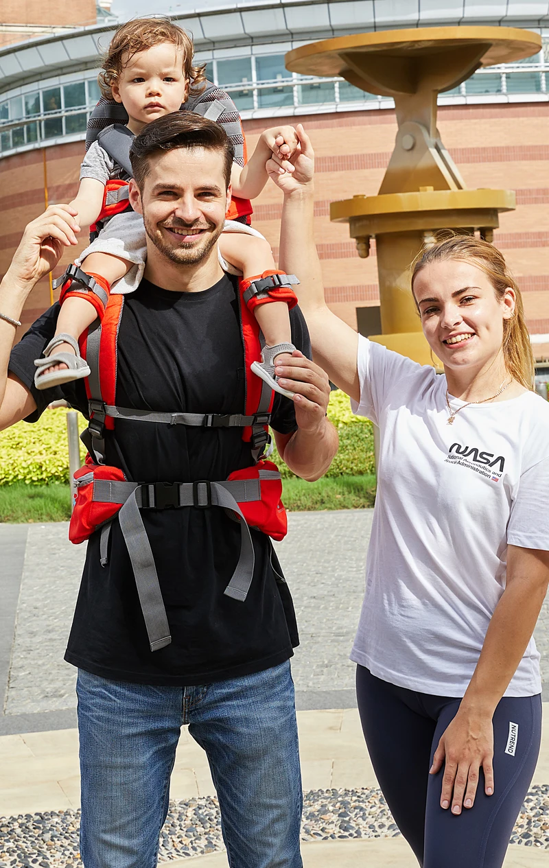 Child Shoulder Carrier Baby Toddler Hiking Backpack Ankle Straps Hands-Free Foldable Shoulder Saddle Holds a 44.1lb Toddler for
