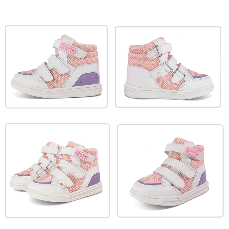 Ortoluckland Kids Sneakers Girls Tennis Sporty Orthopedic Boots For Children Toddlers Tiptoeing Flatfeet Casual Shoes Size20-36