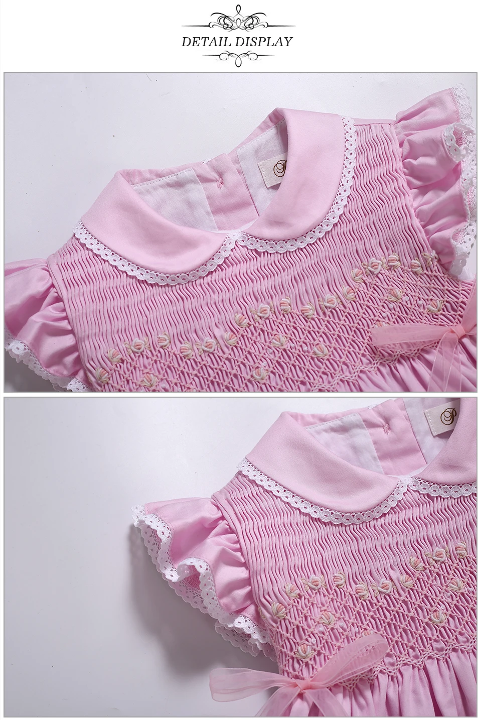 Pettigirl New Arrival Smocked baby dress 100% Cotton baby girl birthday dresses with Matching Shorts