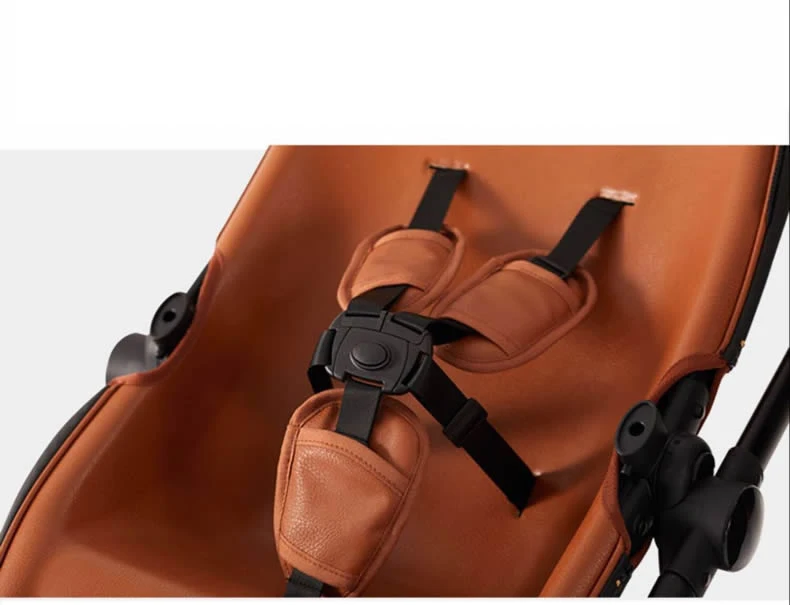 2025 New Twin baby strollers,Eggshel Double baby strollers,Luxury leather baby carriage,portable Folding Double Newborn Pram