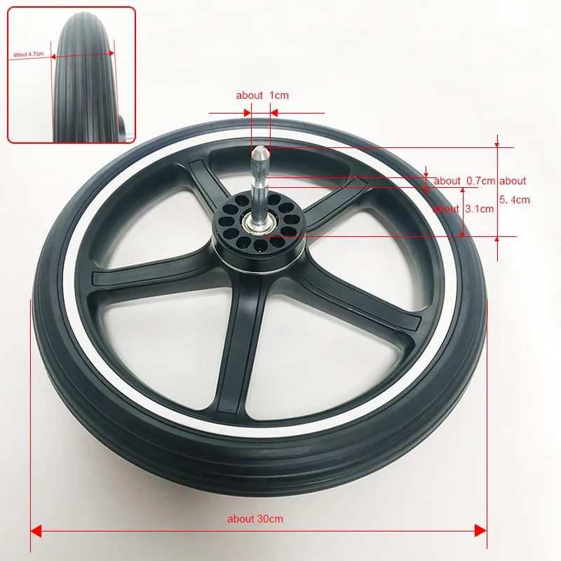 Stroller Rear Wheel Each For Cybex Priam Mios Melio Gazelle S Balios S Libelle Orfeo Pushchair Buggy Back Wheel Accessories