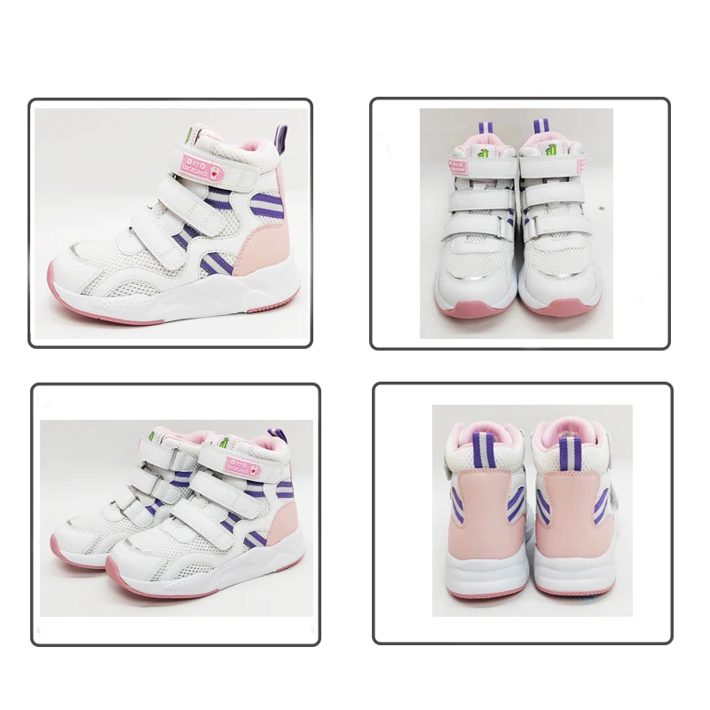 Ortoluckland Children Shoes Girls Kids Orthopedic Mesh Sneakers Boys Tiptoe Flatfeet Boots with Arch Support Insole