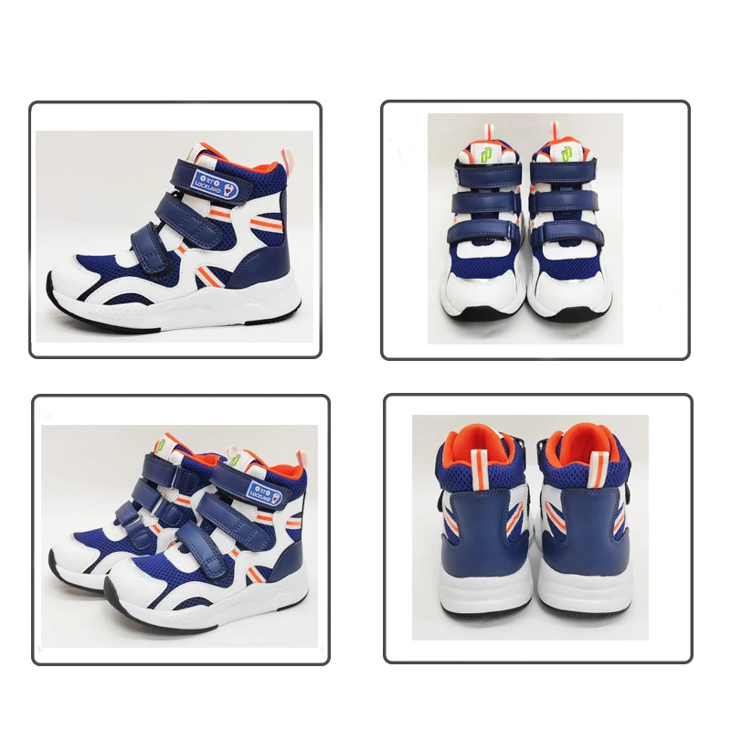 Ortoluckland Children Shoes Girls Kids Orthopedic Mesh Sneakers Boys Tiptoe Flatfeet Boots with Arch Support Insole