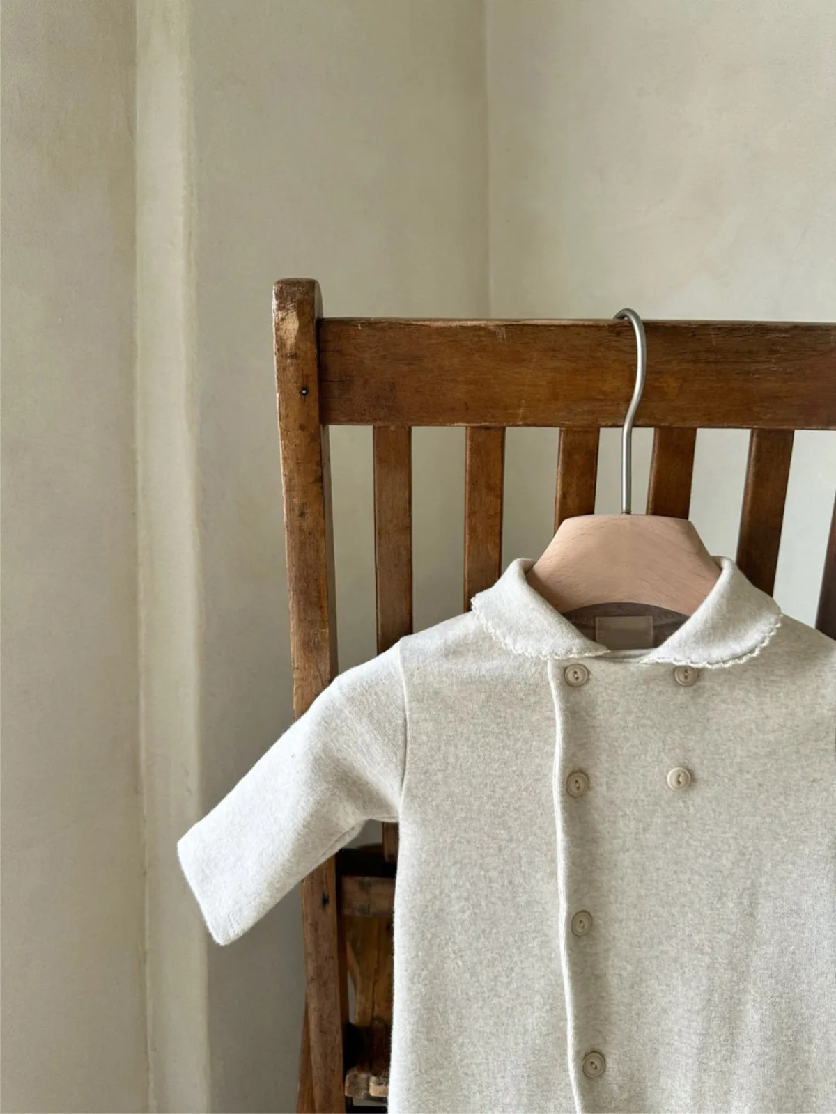 2026 Spring New Baby Long Sleeve Lapel Romper Cotton Infant Boy Girl Solid Casual Jumpsuit Newborn Toddler Clothes 0-24M