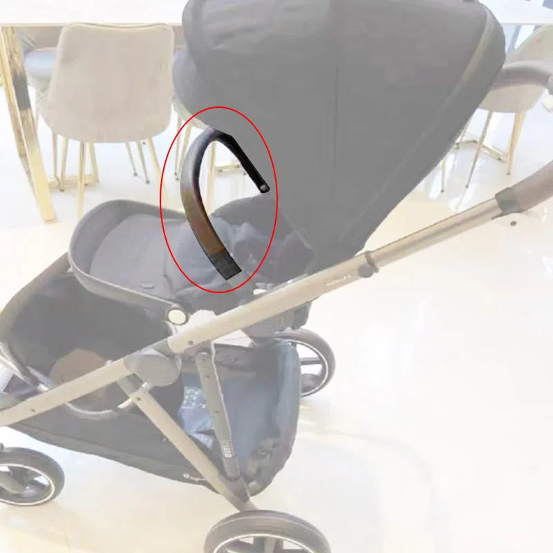 Buggy Bumper Bar For Cybex Gazelle S Twin Baby Stroller Armrest With Leather Cover Adjustable Pushchair Replacement Accessories