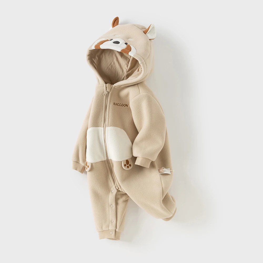 Dave Bella Baby Jumpsuit Newborn Creeper Winter Boys Girls Baby Fashion Casual Cartoon Cute Romper Outdoor Warm DB4236421-B