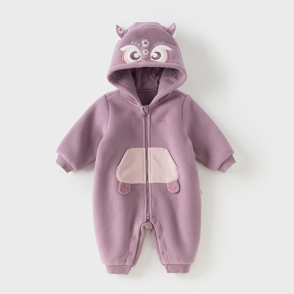 Dave Bella Baby Jumpsuit Newborn Creeper Winter Boys Girls Baby Fashion Casual Cartoon Cute Romper Outdoor Warm DB4236421-B