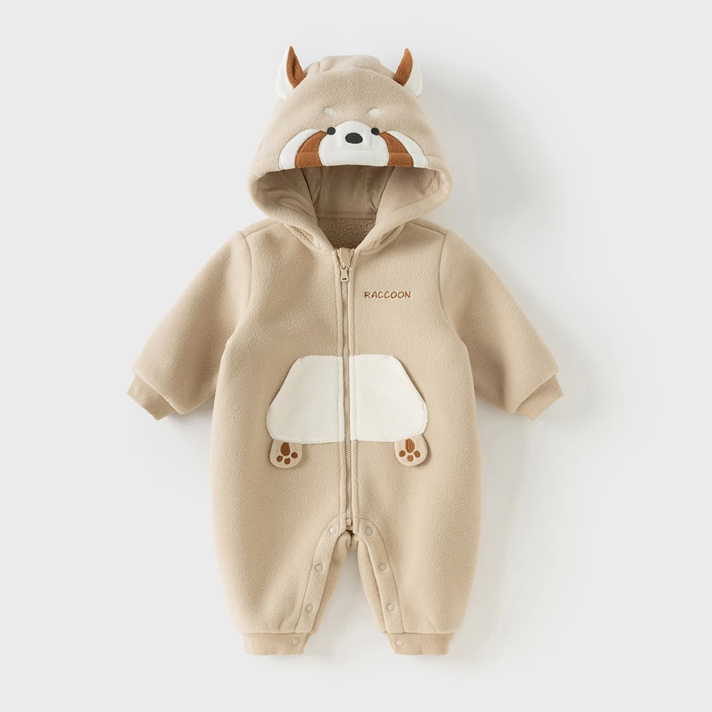 Dave Bella Baby Jumpsuit Newborn Creeper Winter Boys Girls Baby Fashion Casual Cartoon Cute Romper Outdoor Warm DB4236421-B