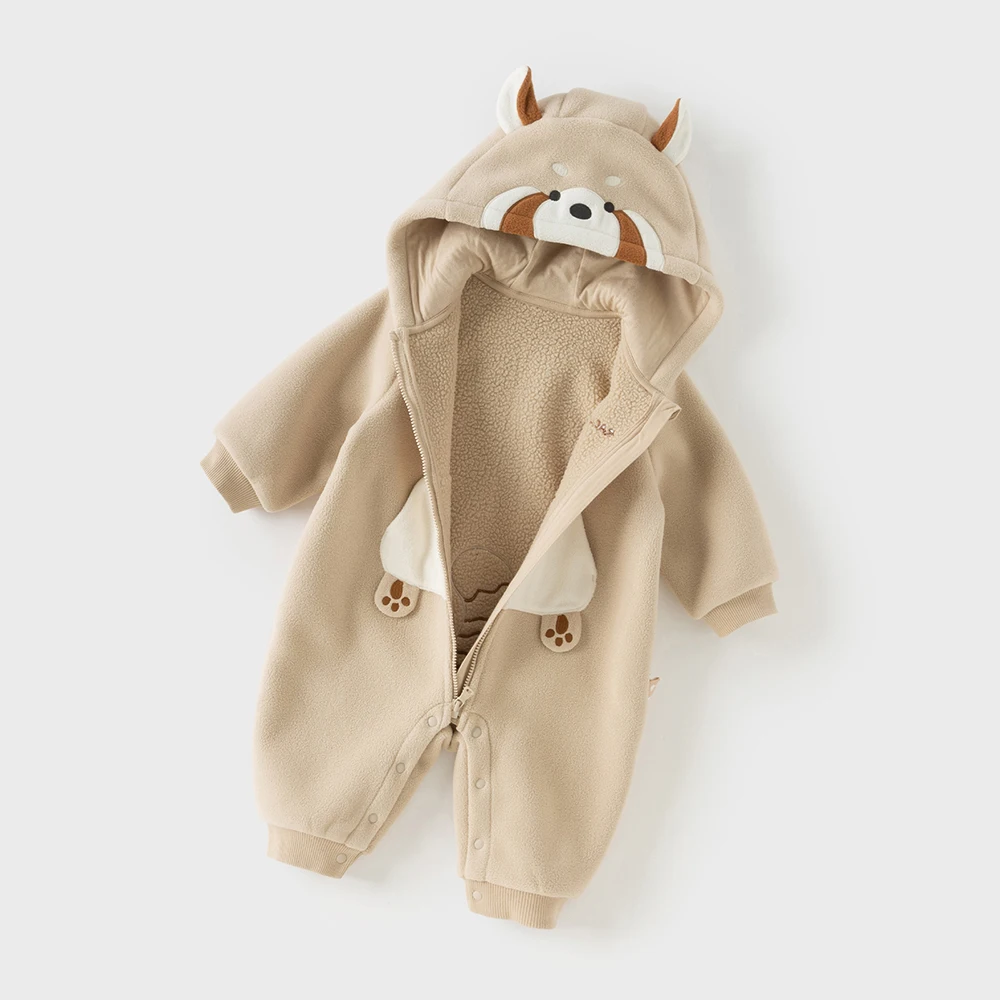 Dave Bella Baby Jumpsuit Newborn Creeper Winter Boys Girls Baby Fashion Casual Cartoon Cute Romper Outdoor Warm DB4236421-B