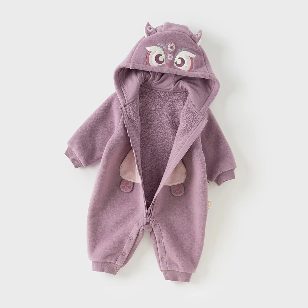 Dave Bella Baby Jumpsuit Newborn Creeper Winter Boys Girls Baby Fashion Casual Cartoon Cute Romper Outdoor Warm DB4236421-B
