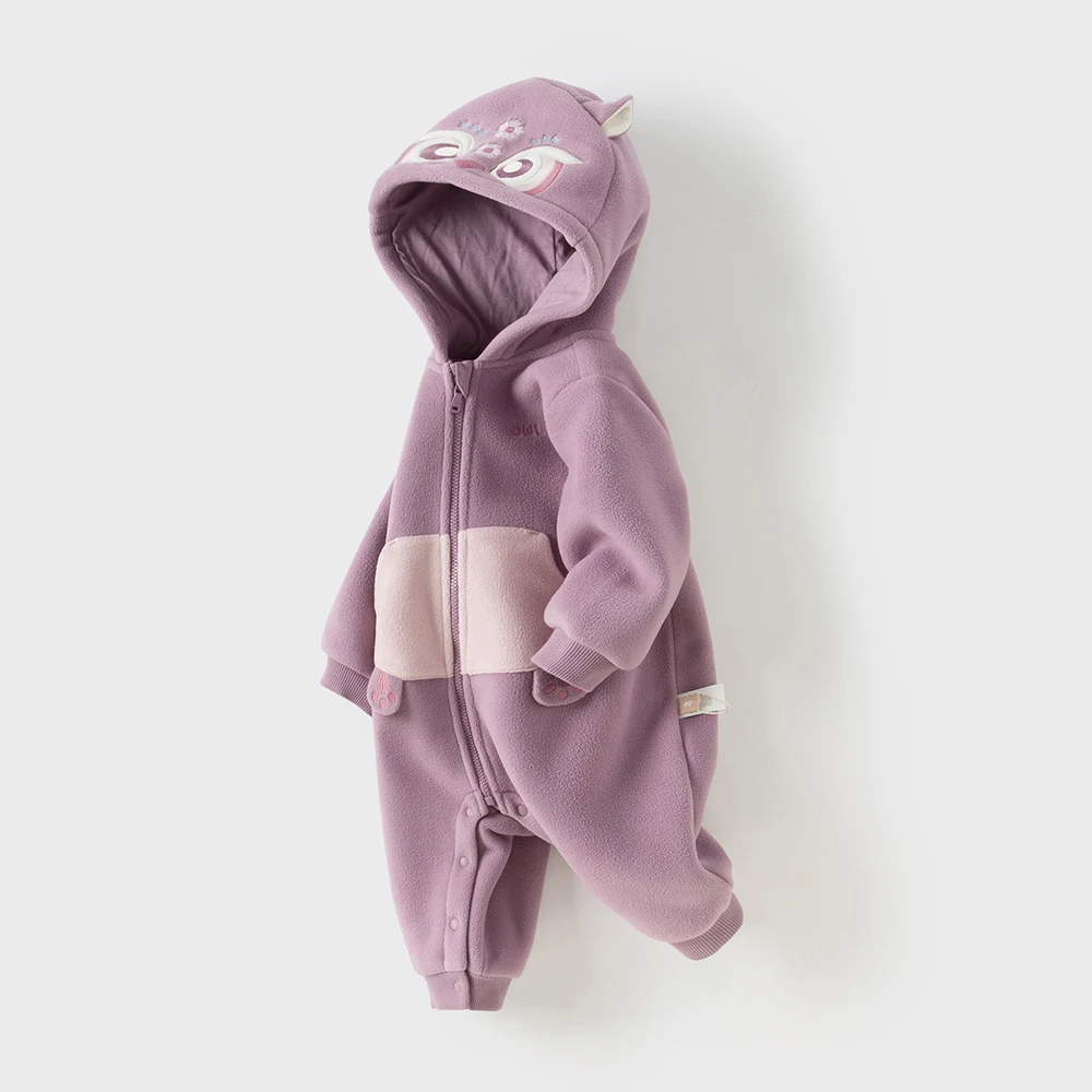 Dave Bella Baby Jumpsuit Newborn Creeper Winter Boys Girls Baby Fashion Casual Cartoon Cute Romper Outdoor Warm DB4236421-B
