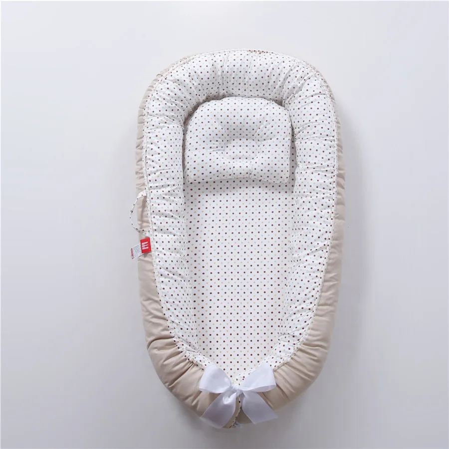 Baby Nest Bumper Sleeping Bed Portable Baby Crib Infant Cradle Cot Newborn Nursery Bassinet Travel Folding
