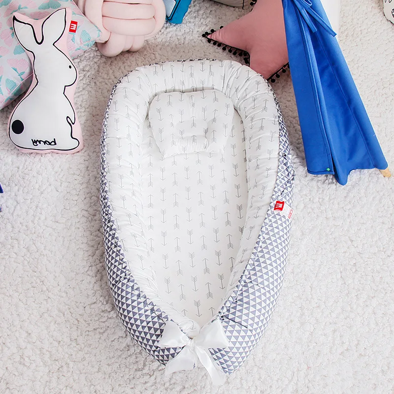 Baby Nest Bumper Sleeping Bed Portable Baby Crib Infant Cradle Cot Newborn Nursery Bassinet Travel Folding