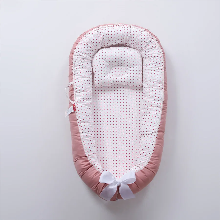 Baby Nest Bumper Sleeping Bed Portable Baby Crib Infant Cradle Cot Newborn Nursery Bassinet Travel Folding