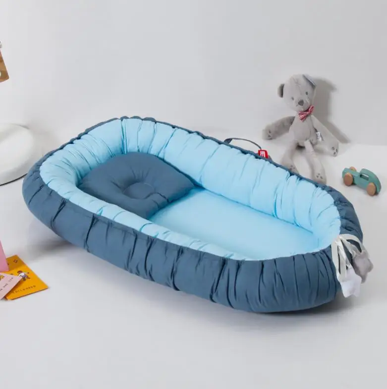 Baby Nest Bumper Sleeping Bed Portable Baby Crib Infant Cradle Cot Newborn Nursery Bassinet Travel Folding
