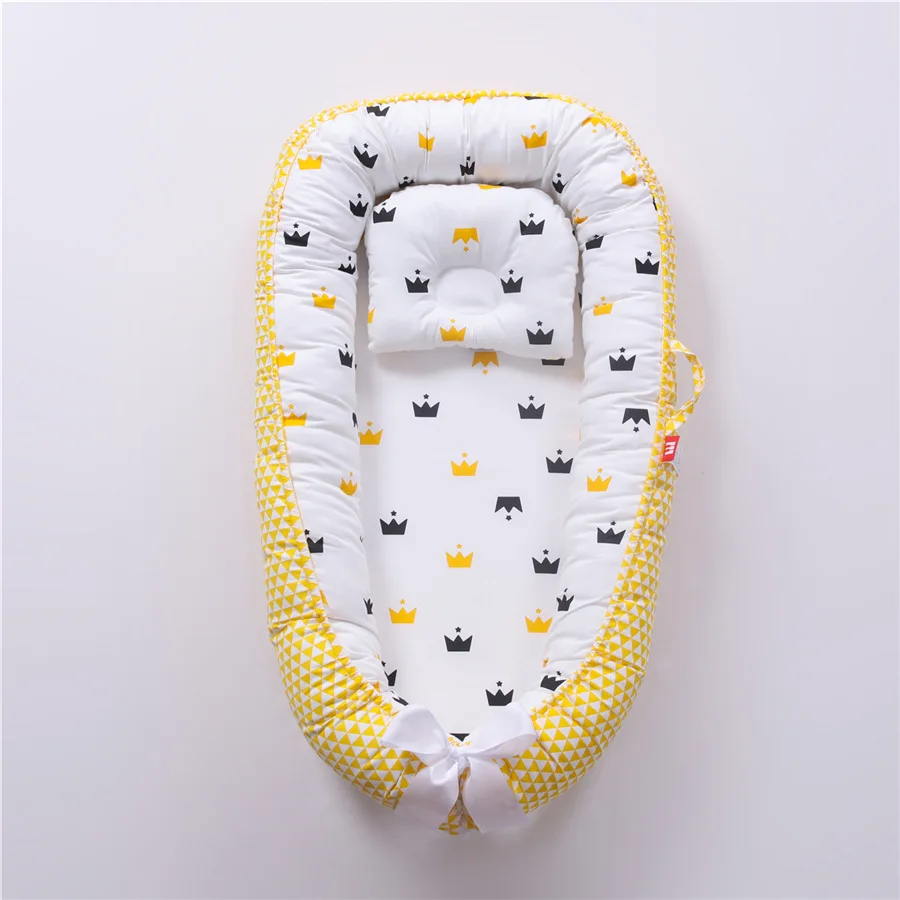 Baby Nest Bumper Sleeping Bed Portable Baby Crib Infant Cradle Cot Newborn Nursery Bassinet Travel Folding
