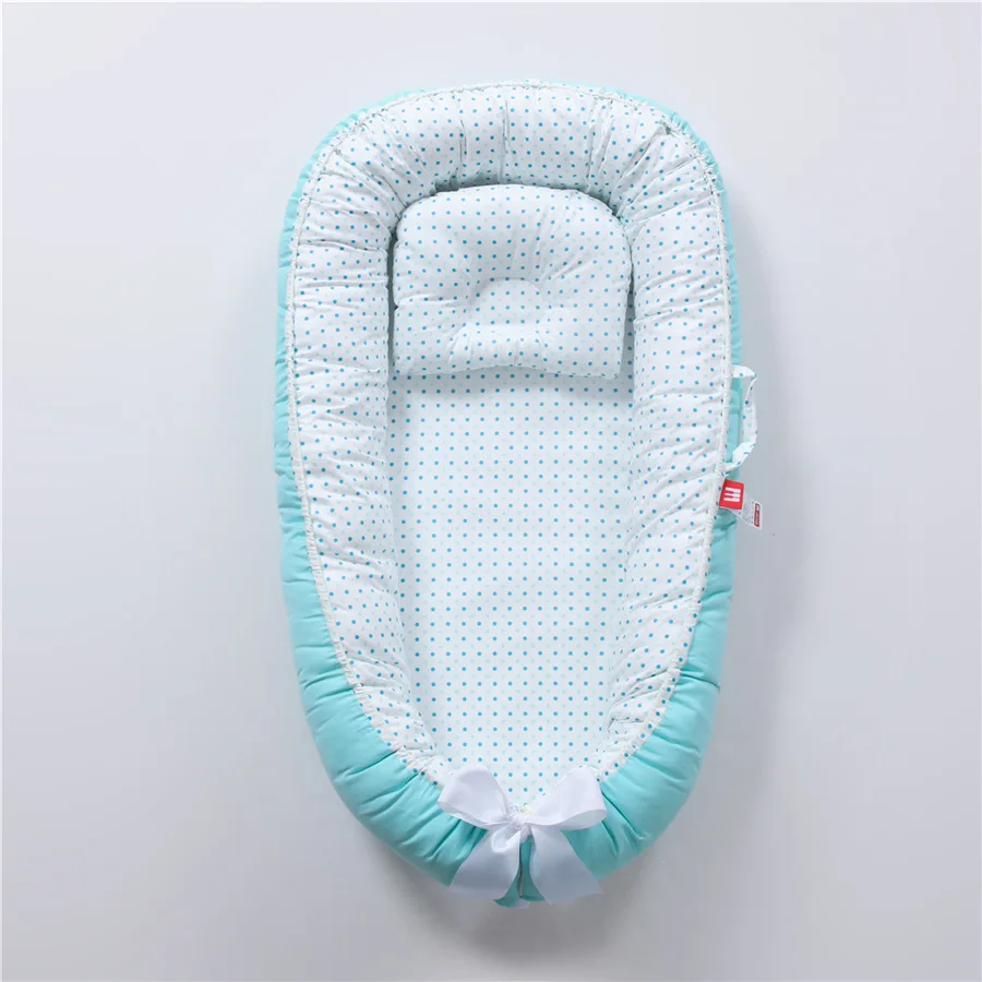 Baby Nest Bumper Sleeping Bed Portable Baby Crib Infant Cradle Cot Newborn Nursery Bassinet Travel Folding