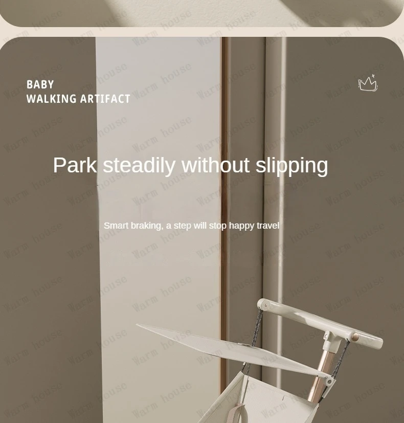 High Landscape Stroller Light Travel Trolley Light and Foldable Portable Travel Baby Stroller Four Wheel Trolley Cart