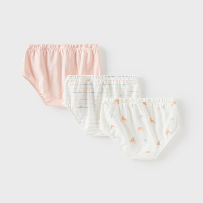 Dave Bella Kids  24M-13Y Baby Girls Fashion Cotton Casual Sweet Cute Kids Print Panties Comfortable DB1235638-A
