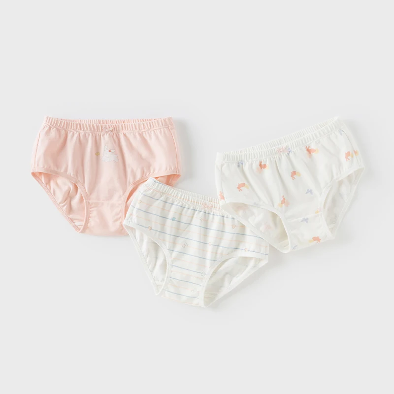 Dave Bella Kids  24M-13Y Baby Girls Fashion Cotton Casual Sweet Cute Kids Print Panties Comfortable DB1235638-A