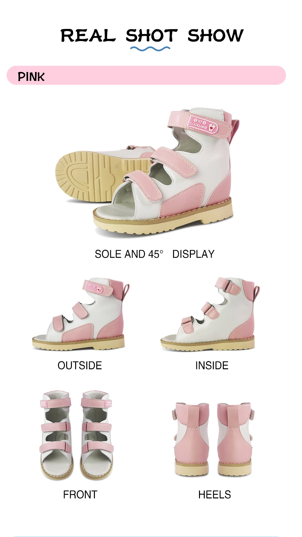 Children Sandals Kids Boys Orthopedic Arch Support Shoes Summer Girls Toddler Leather Flatfeet Footwear 2To 12Years Age