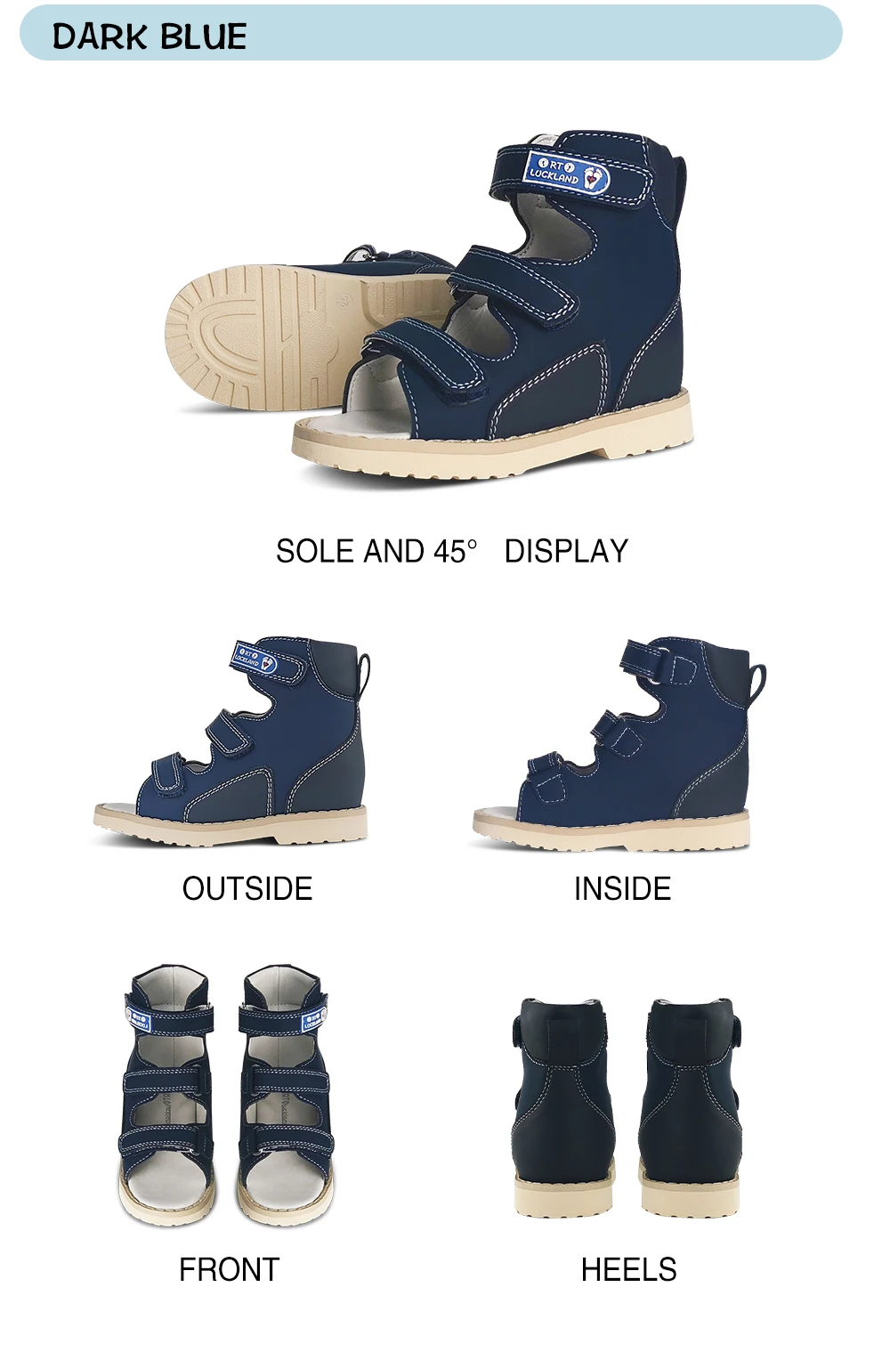 Children Sandals Kids Boys Orthopedic Arch Support Shoes Summer Girls Toddler Leather Flatfeet Footwear 2To 12Years Age