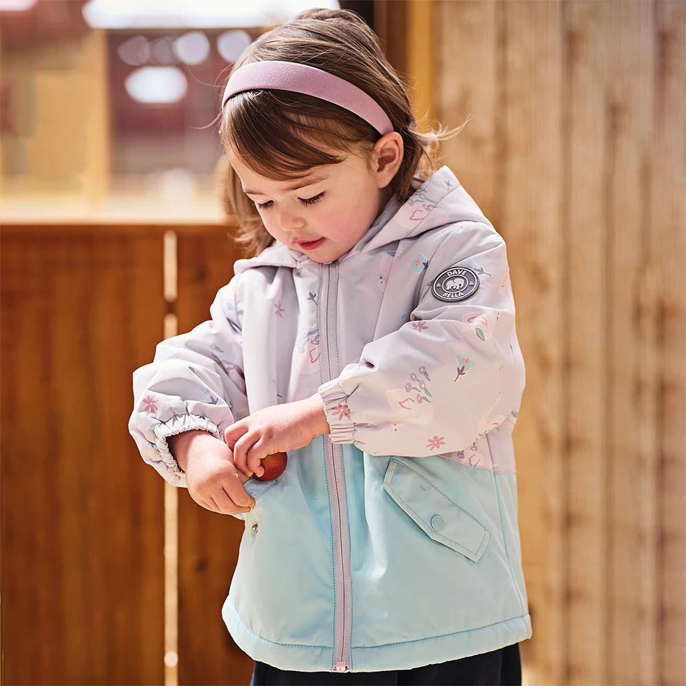 Dave Bella Children Girls Baby Tops Outerwear Autumn Winter Fashion Casual Sweet Cute Children's Overcoat Outdoor Warm DB3253553