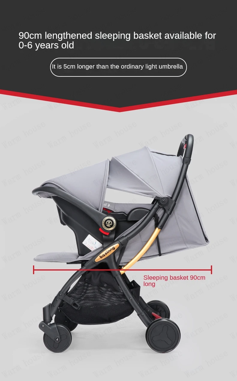Twins Baby stroller with car seats 0-3 years lightweight baby stroller 3in1 four wheels Shock absorption folding for Two babies