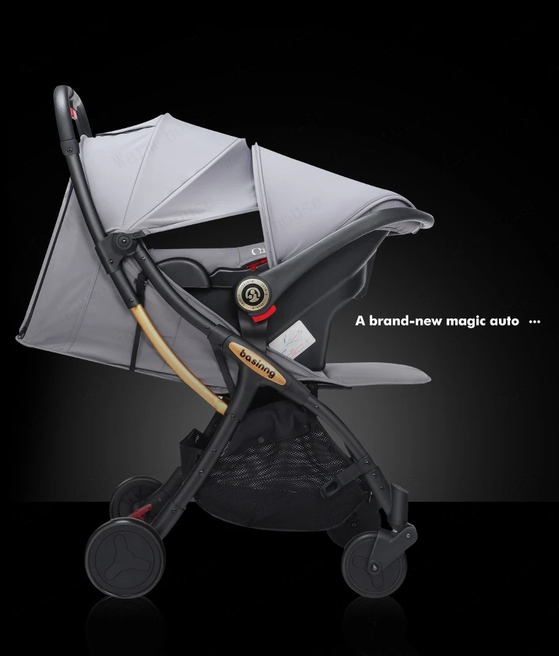 Twins Baby stroller with car seats 0-3 years lightweight baby stroller 3in1 four wheels Shock absorption folding for Two babies