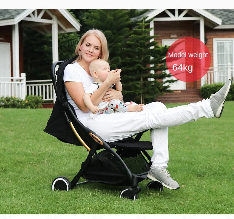 Twins Baby stroller with car seats 0-3 years lightweight baby stroller 3in1 four wheels Shock absorption folding for Two babies