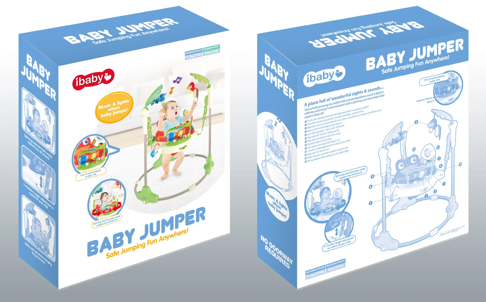 Baby Tropical Rainforest Bouncing Paradise Bouncing Chair Baby Bouncing Chair Fitness Rack