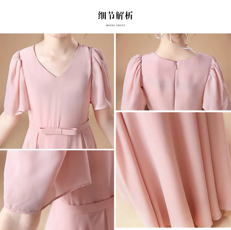 A-Line Spoon Floor-Length Chiffon Lace Little Bridesmaid Dress Princess Little Girl Flower Girl Dress Wedding Party