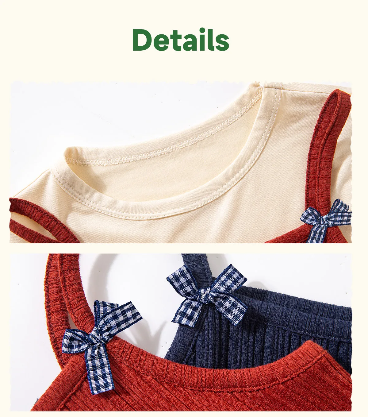 Amila 2026 Spring Girls' T-Shirt Set Sweet And Versatile Long Sleeve Bottom Shirt Strap Two Piece Set Trendy Daily Fashion