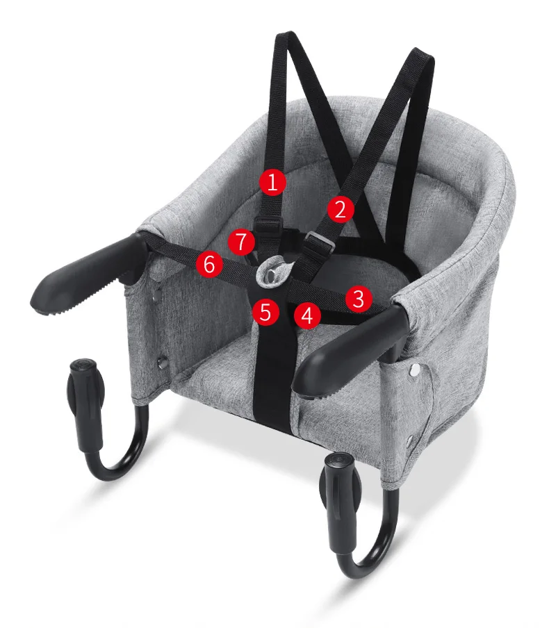 PANGDUBE Foldable Baby High Chair Portable Feeding Chair Booster Seat with Safety Belt Toddler Dining Chair for Infant Travel