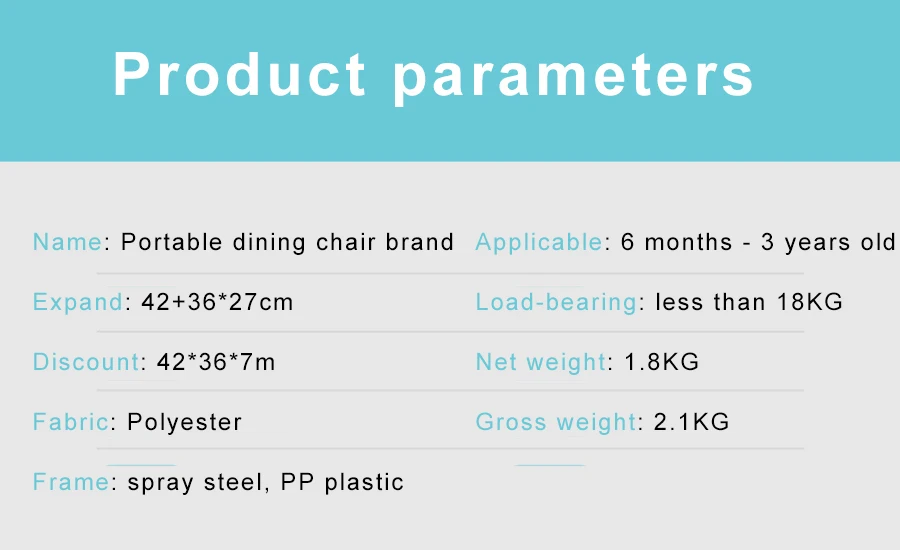 PANGDUBE Foldable Baby High Chair Portable Feeding Chair Booster Seat with Safety Belt Toddler Dining Chair for Infant Travel