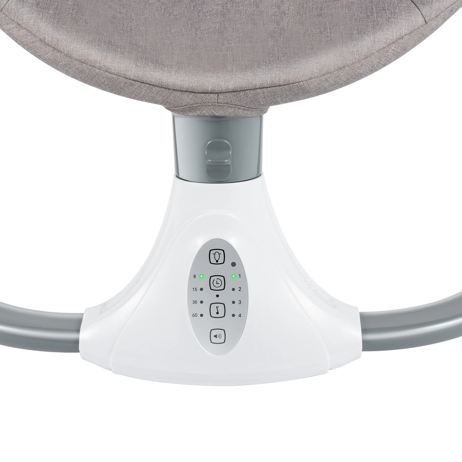 Electric Bluetooth Baby Cradle Baby Auto Swing Chair with Remote Control for 0-18 Months, Swing Amplitudes /Timing Adjustable