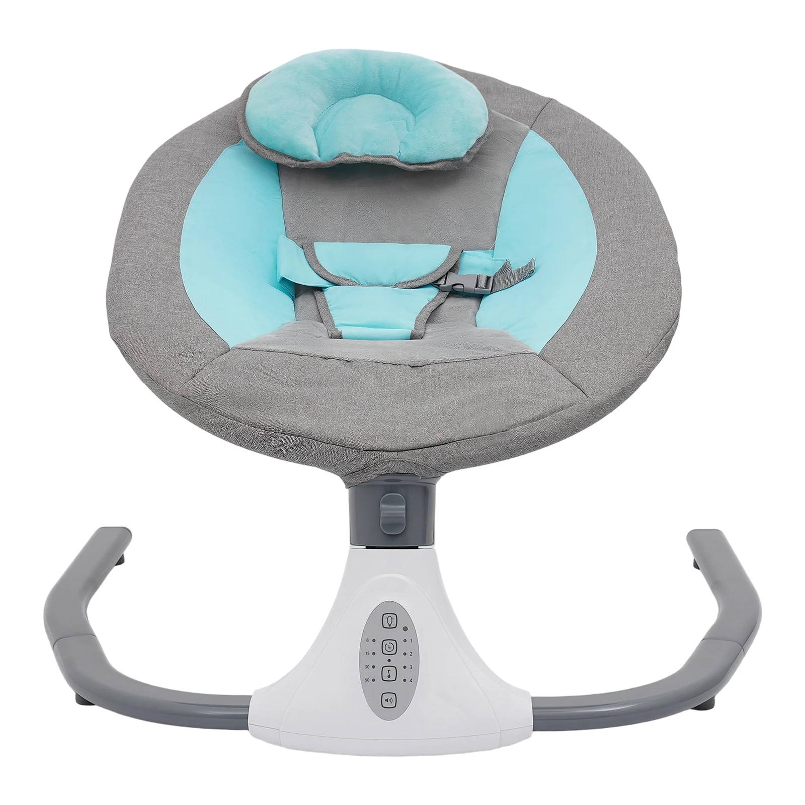 Electric Bluetooth Baby Cradle Baby Auto Swing Chair with Remote Control for 0-18 Months, Swing Amplitudes /Timing Adjustable