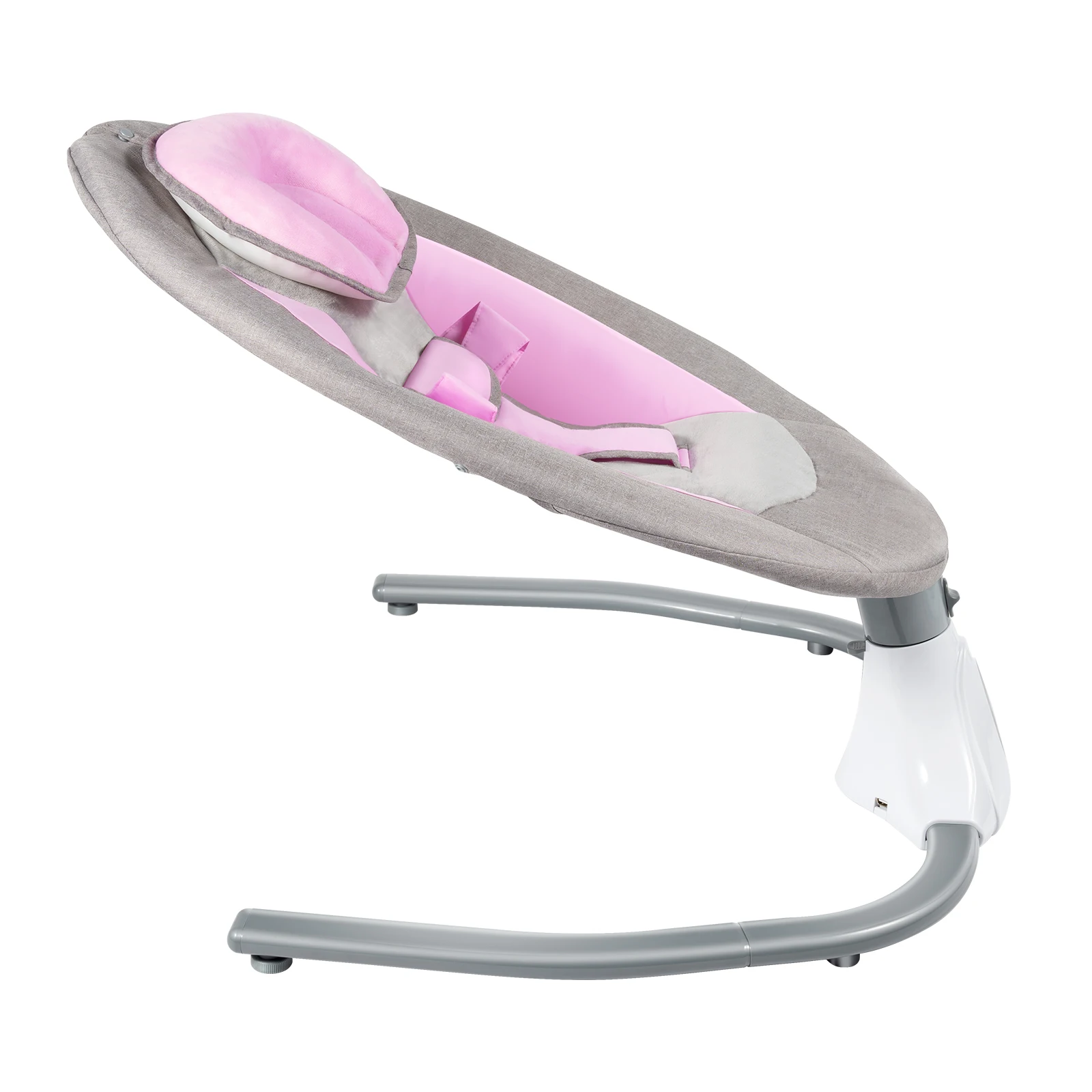 Electric Bluetooth Baby Cradle Baby Auto Swing Chair with Remote Control for 0-18 Months, Swing Amplitudes /Timing Adjustable