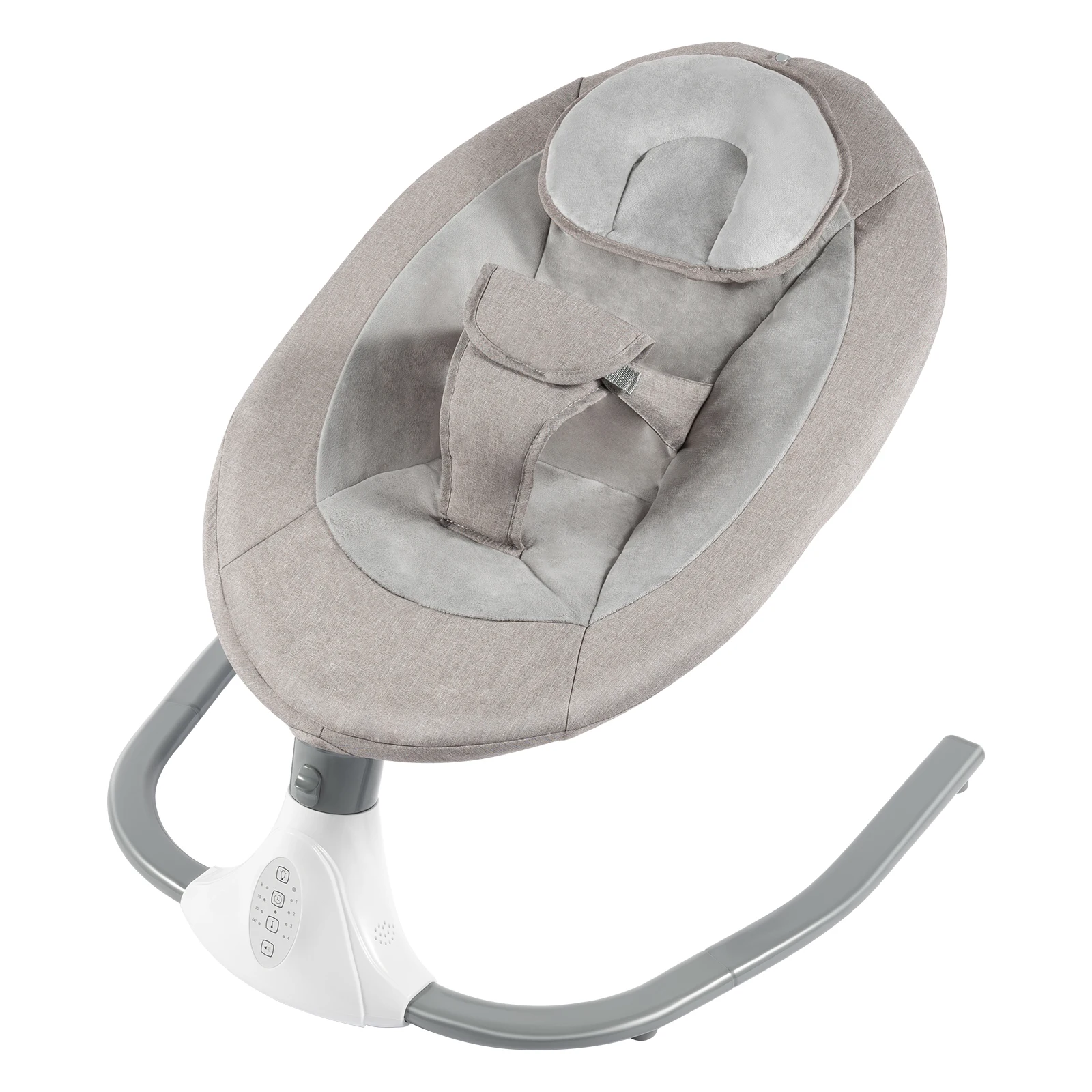 Electric Bluetooth Baby Cradle Baby Auto Swing Chair with Remote Control for 0-18 Months, Swing Amplitudes /Timing Adjustable