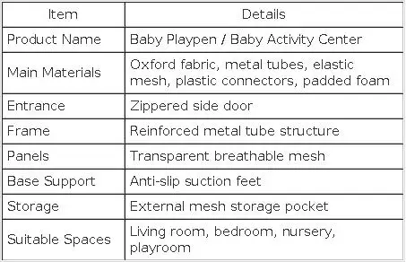 Baby Fence Baby Playpen Playpen for Baby Baby Playground Baby Play Yard Baby Activity Fence Playpen for Children Kids Safety Fence Kids Ball Pool Indoor Playground Play Zone Baby Park, Large 66CM High Mesh Steel Frame Zipper Entry Padded Corners