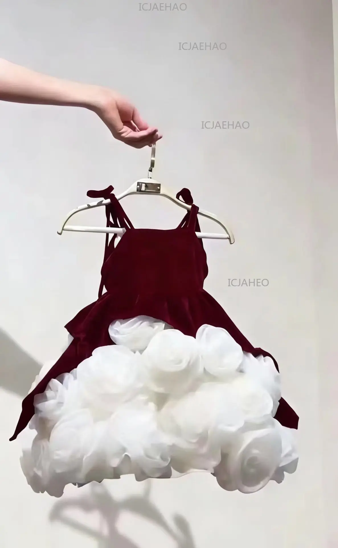 New Little Girl Princess GownChildren Girls Dress Clothes Sleeveless Formal Costume Elegant Tutu Party Pageant Kids Clothing