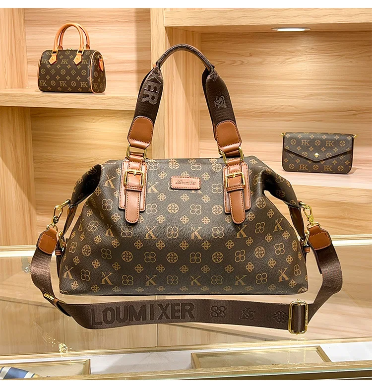 Trendy Paris Fashion Diaper Bag For Women Elegant Leather Crossbody Handbag Designer Minimalist Retro Messenger Purse And Tote