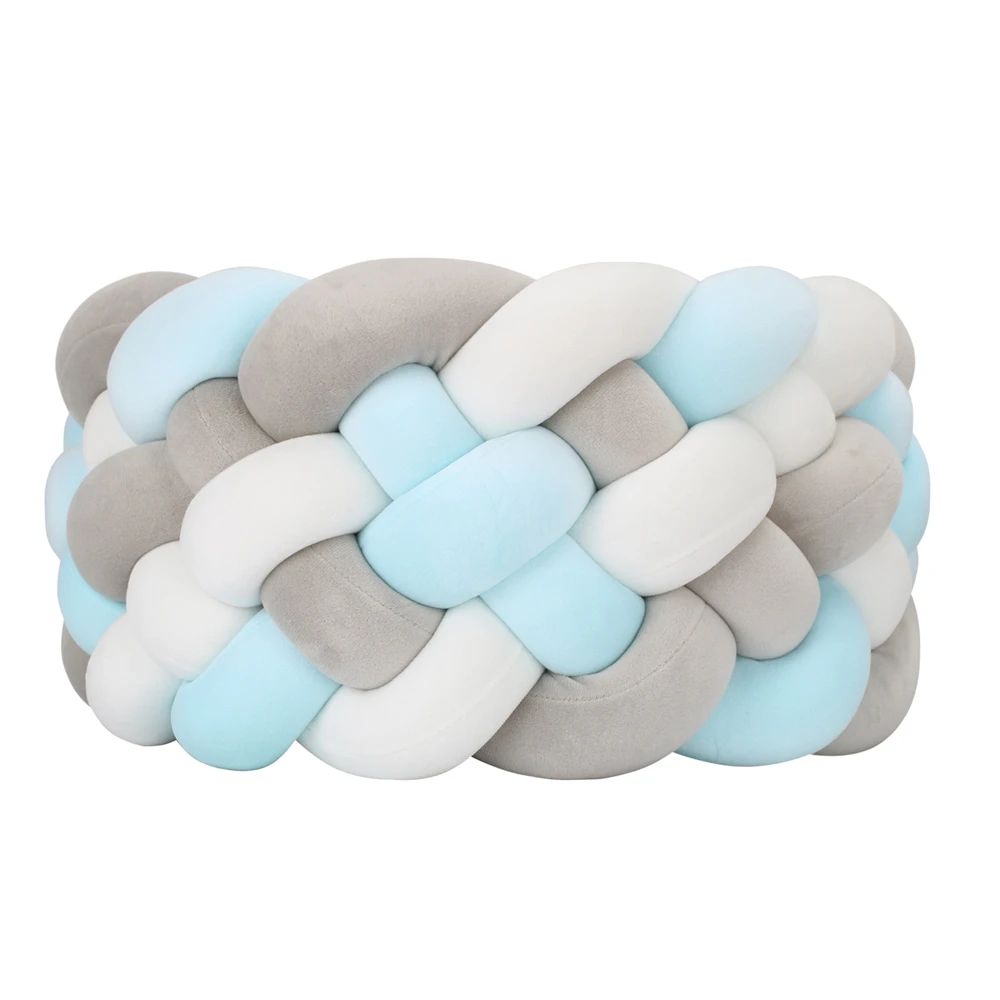 200cm Braided Baby Crib Bumper Pad Soft Breathable Toddler Bed Rail Protector Nursery Decor Newborn Baby Shower Gifts