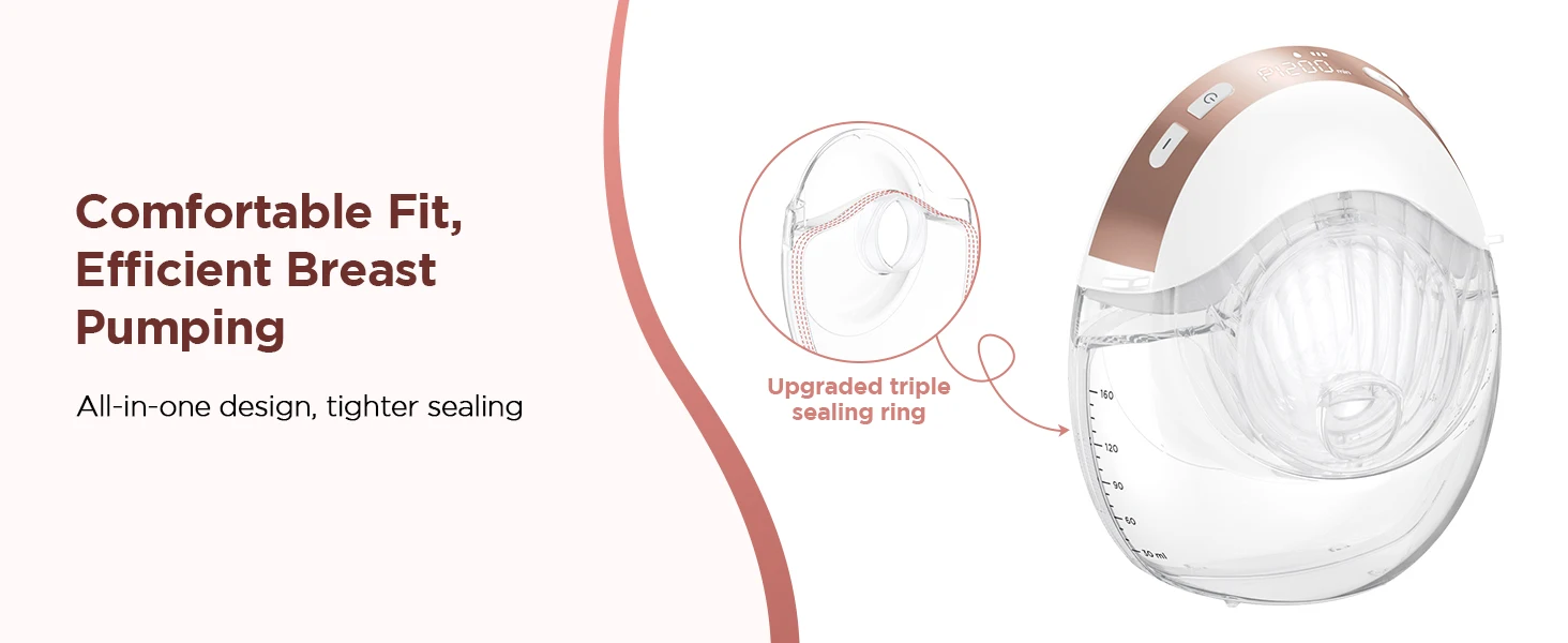 Electric Breast Pump 3 modes & 12 levels Hands-Free Breastpump, Pain-Free, BPA-Free Milk Collector with 17/19/21/24 mm Flange