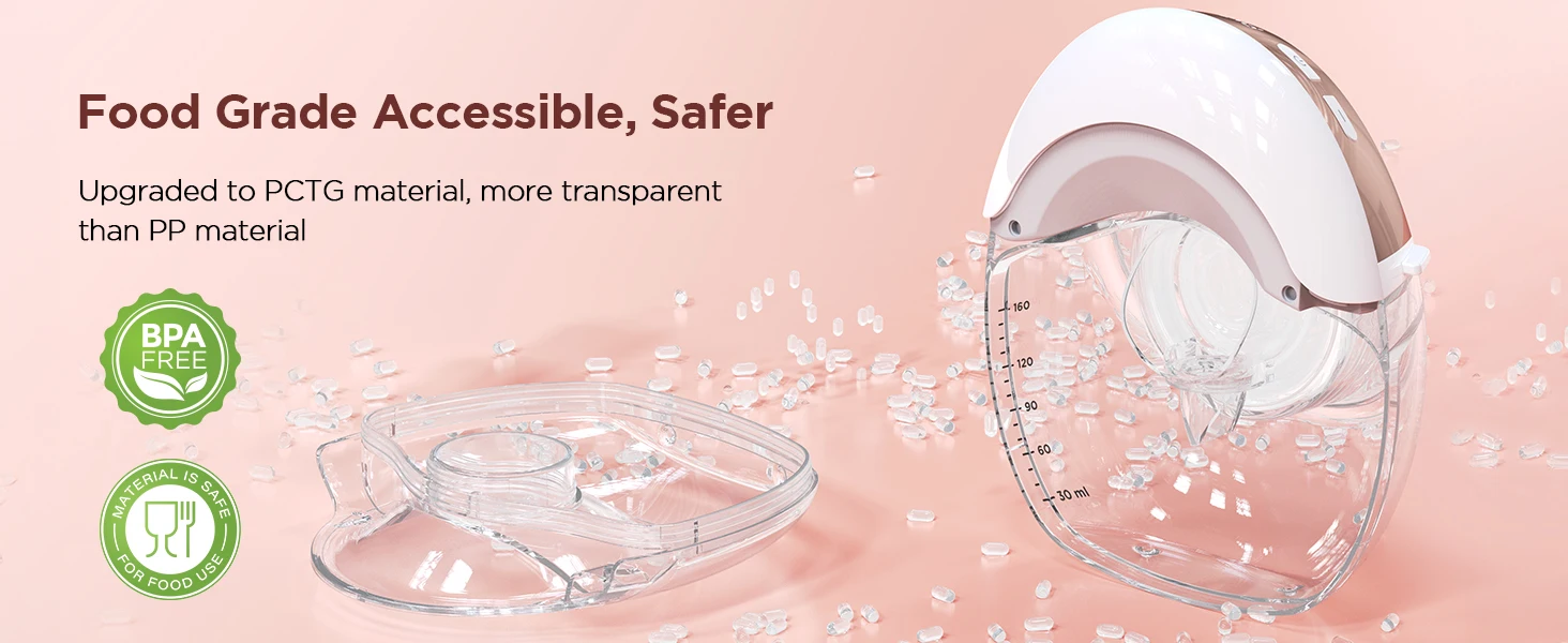 Electric Breast Pump 3 modes & 12 levels Hands-Free Breastpump, Pain-Free, BPA-Free Milk Collector with 17/19/21/24 mm Flange
