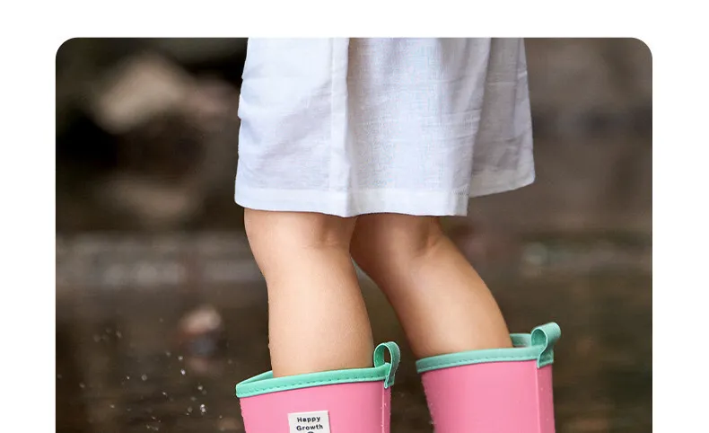 2026 New Kids Anti Slip Rain Boots Soft Waterproof Rubber Shoes Comfortable Wear Resistant Casual Water Boots For Boys Girls