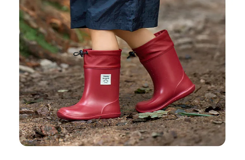 2026 New Kids Anti Slip Rain Boots Soft Waterproof Rubber Shoes Comfortable Wear Resistant Casual Water Boots For Boys Girls