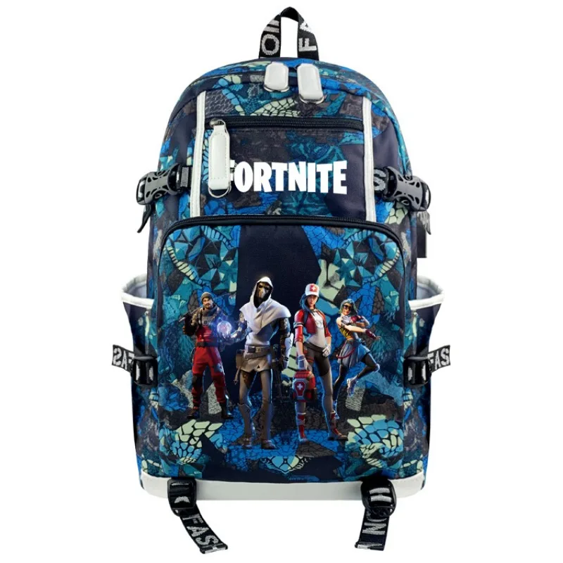 NEW Fortnite Game Headset Student Bookbag Double Shoulder Backpack For Youth Men Women Travel Motorcycle Equipment Accessories